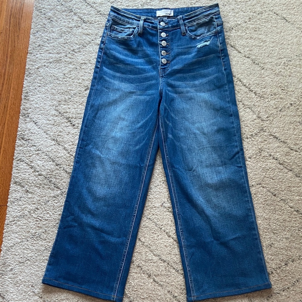 Chic Indigo Wide-Leg Women's Jeans
